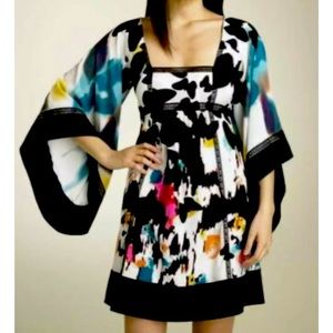Diane Von Furstenberg Leena rainbow abstract dress